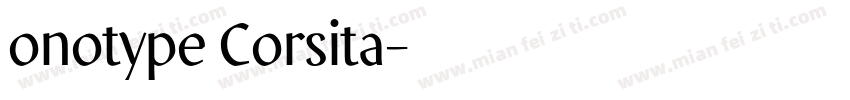 onotype Corsita字体转换